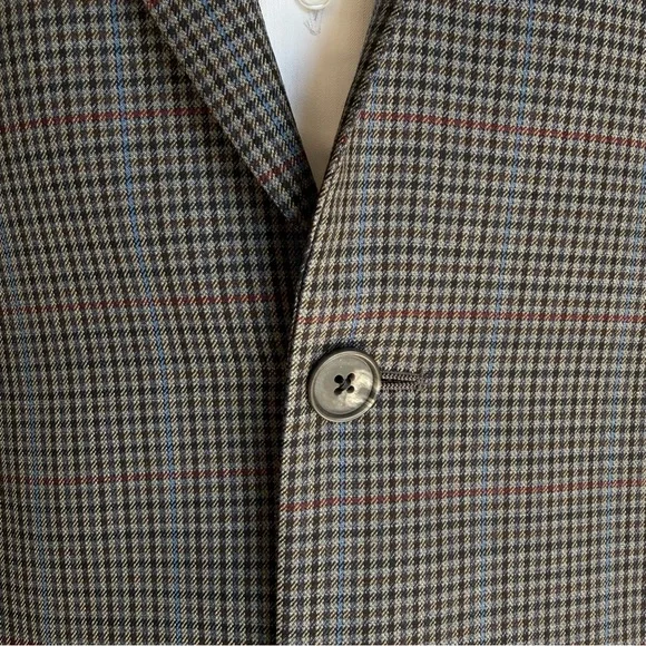 Joseph Abboud Sport Coat Blazer Men's Size‎ 42R Wool Plaid READ